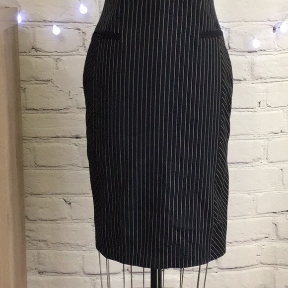 Altuzarra Navy Pinstripe Pencil Dress FRENCH size 34 - Picture 4 of 11